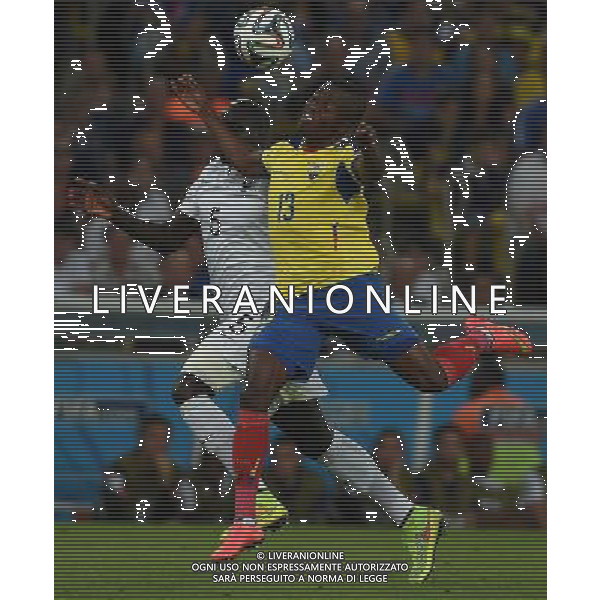 FIFA World Cup Brasile 2014 Gruppo E Rio de Janeiro - 25.06.2014 Ecuador-Francia Nella Foto:valencia-sakho /Ph.Vitez-Ag. Aldo Liverani