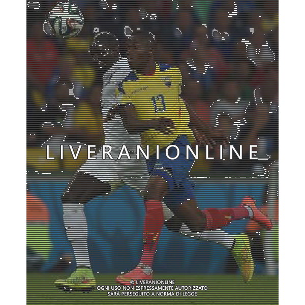 FIFA World Cup Brasile 2014 Gruppo E Rio de Janeiro - 25.06.2014 Ecuador-Francia Nella Foto:valencia-sakho /Ph.Vitez-Ag. Aldo Liverani