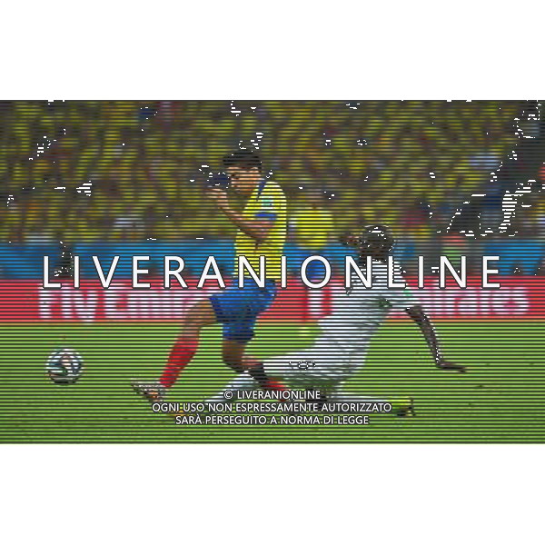 Jefferson MONTERO / Mamadou SAKHO - 25.06.2014 - France / Equateur - Coupe du Monde 2014 - Photo : Dave Winter / Icon Sport /AGENZIA ALDO LIVERANI SAS - ITALY ONLY - Ecuador - Francia FIFA World Cup Brasile 2014 Gruppo E Rio de Janeiro - 25.06.2014