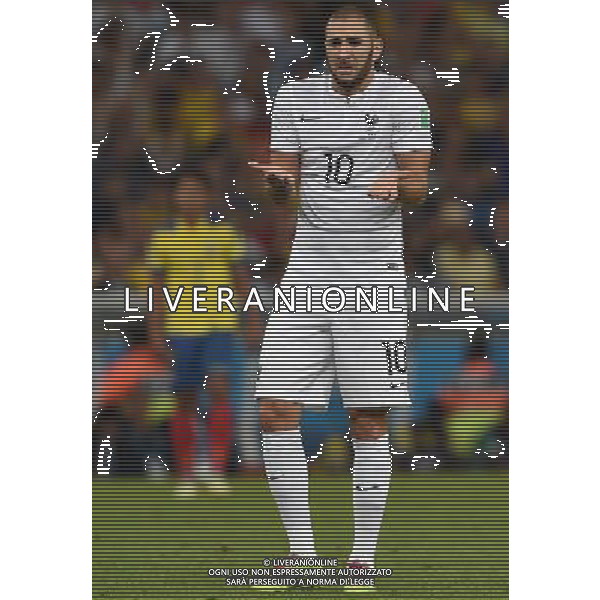 FIFA World Cup Brasile 2014 Gruppo E Rio de Janeiro - 25.06.2014 Ecuador-Francia Nella Foto:benzema /Ph.Vitez-Ag. Aldo Liverani