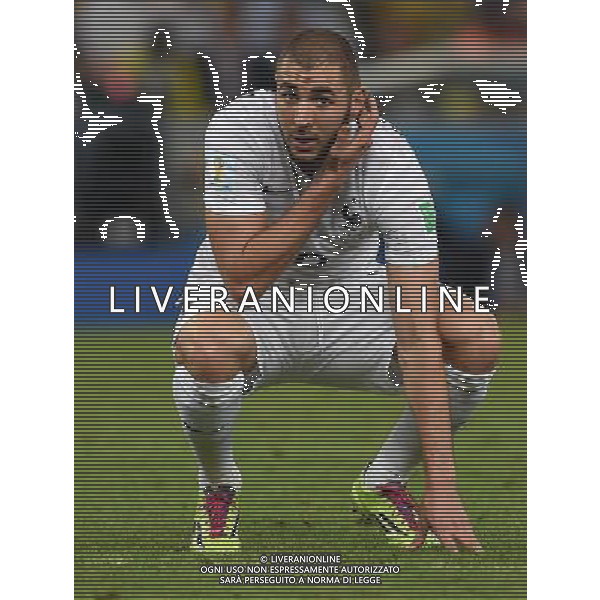 FIFA World Cup Brasile 2014 Gruppo E Rio de Janeiro - 25.06.2014 Ecuador-Francia Nella Foto:benzema /Ph.Vitez-Ag. Aldo Liverani