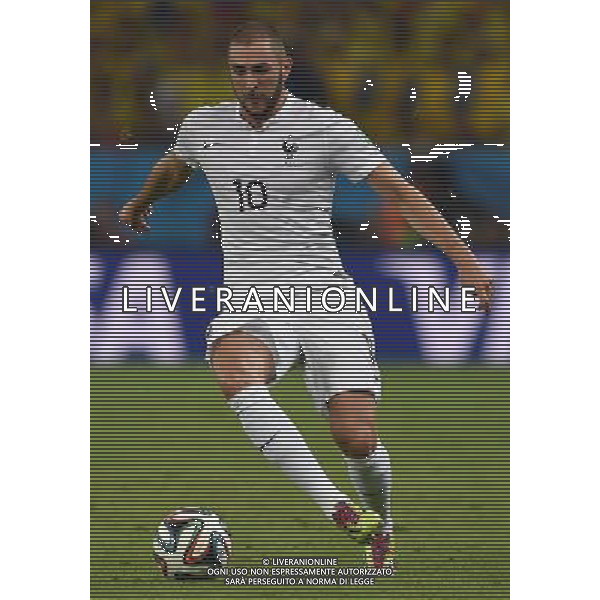 FIFA World Cup Brasile 2014 Gruppo E Rio de Janeiro - 25.06.2014 Ecuador-Francia Nella Foto:benzema /Ph.Vitez-Ag. Aldo Liverani