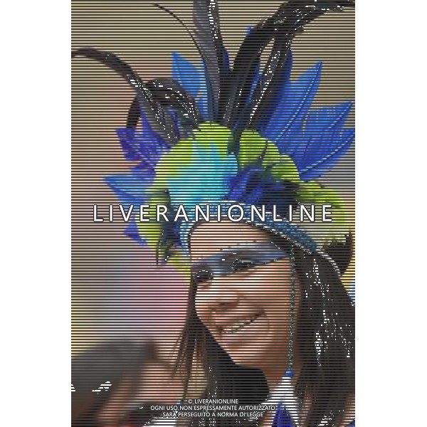 (140625) -- MANAUS, June 25, 2014 () -- A supporter of Honduras is seen before a Group E match between Honduras and Switzerland of 2014 FIFA World Cup at the Arena Amazonia Stadium in Manaus, Brazil, on June 25, 2014.(/Liu Dawei)(pcy) AG ALDO LIVERANI SAS ONLY ITALY
