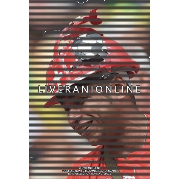 (140625) -- MANAUS, June 25, 2014 () -- A supporter of Switzerland is seen before a Group E match between Honduras and Switzerland of 2014 FIFA World Cup at the Arena Amazonia Stadium in Manaus, Brazil, on June 25, 2014.(/Liu Dawei)(pcy) AG ALDO LIVERANI SAS ONLY ITALY
