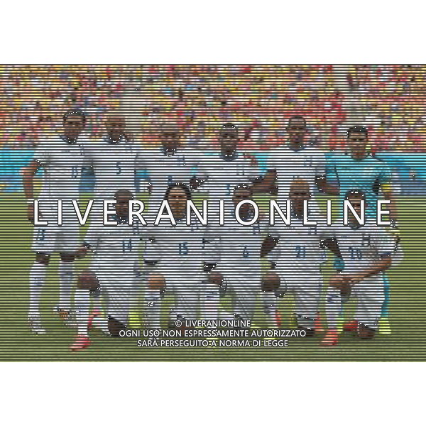 (140625) -- MANAUS, June 25, 2014 () -- Honduras\' players pose for a group photo before a Group E match between Honduras and Switzerland of 2014 FIFA World Cup at the Arena Amazonia Stadium in Manaus, Brazil, on June 25, 2014.(/Li Ming)(pcy) AG ALDO LIVERANI SAS ONLY ITALY