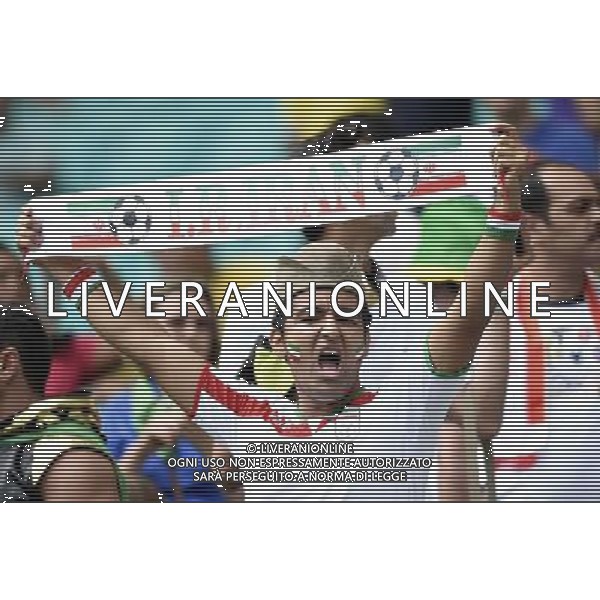 (140625) -- SALVADOR, June 25, 2014 () -- An Iran\'s fan poses before a Group F match between Bosnia And Herzegovina and Iran of 2014 FIFA World Cup at the Arena Fonte Nova Stadium in Salvador, Brazil, June 24, 2014. (/Yang Lei) AG ALDO LIVERANI SAS ONLY ITALY