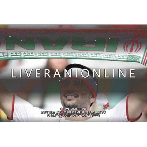 (140625) -- SALVADOR, June 25, 2014 () -- An Iran\'s fan poses before a Group F match between Bosnia And Herzegovina and Iran of 2014 FIFA World Cup at the Arena Fonte Nova Stadium in Salvador, Brazil, June 24, 2014. (/Yang Lei) AG ALDO LIVERANI SAS ONLY ITALY