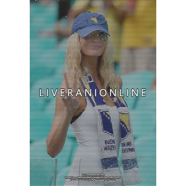 (140625) -- SALVADOR, June 25, 2014 () -- A Bosnia And Herzegovina\'s fan poses before a Group F match between Bosnia And Herzegovina and Iran of 2014 FIFA World Cup at the Arena Fonte Nova Stadium in Salvador, Brazil, June 24, 2014. (/Cao Can) AG ALDO LIVERANI SAS ONLY ITALY