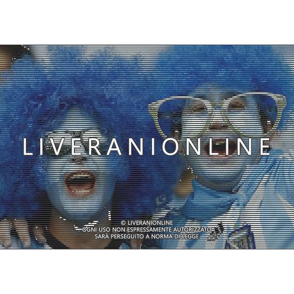 (140625) -- PORTO ALEGRE, June 25, 2014 () -- Argentina\'s supporters cheer before a Group F match between Nigeria and Argentina of 2014 FIFA World Cup at the Estadio Beira-Rio Stadium in Porto Alegre, Brazil, on June 25, 2014.(/Chen Jianli)(pcy) AG ALDO LIVERANI SAS ONLY ITALY