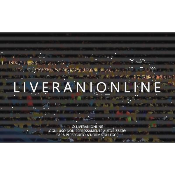 (140625) -- RIO DE JANEIRO, June 25, 2014 () -- Ecuador\'s fans pose before a Group E match between Ecuador and France of 2014 FIFA World Cup at the Estadio do Maracana Stadium in Rio de Janeiro, Brazil, June 25, 2014. (/Wang Yuguo) AG ALDO LIVERANI SAS ONLY ITALY