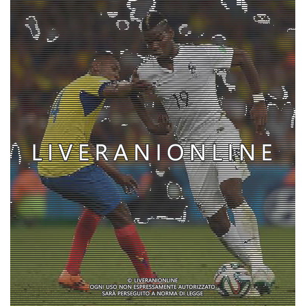 FIFA World Cup Brasile 2014 Gruppo E Rio de Janeiro - 25.06.2014 Ecuador-Francia Nella Foto:pogba /Ph.Vitez-Ag. Aldo Liverani