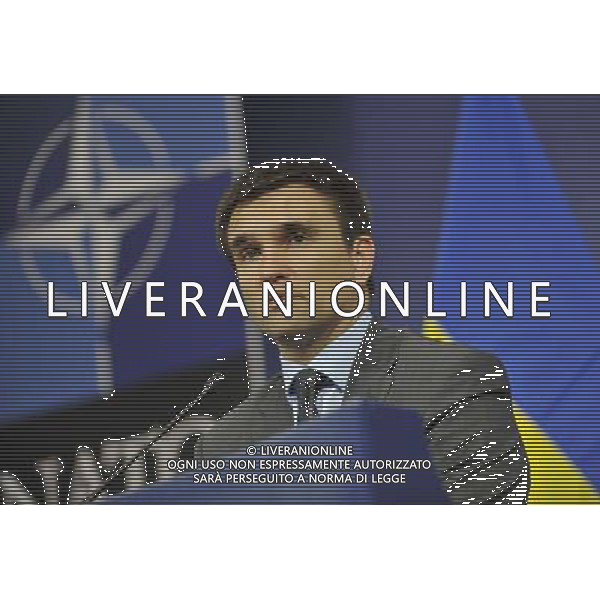 (140625) -- BRUSSELS, June 25, 2014 () -- Ukrainian Foreign minister Pawel Klimkin speaks at a press conference during NATO Foreign Ministers Meetings at its headquarters in Brussels, capital of Brussels, June 25, 2014. (/Ye Pingfan) ©PHOTOSHOT/Agenzia Aldo Liverani sas - ITALY ONLY - EDITORIAL USE ONLY - Riunione dei Ministri degli esteri della NATO presso la sede di Bruxelles, Belgio 25 giugno 2014