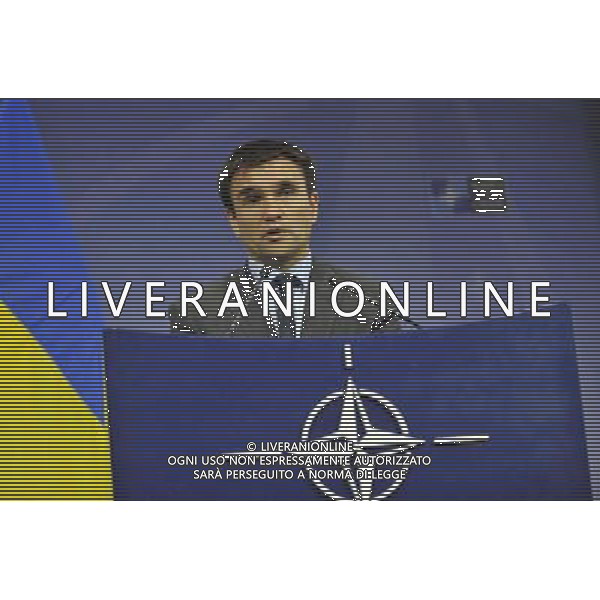 (140625) -- BRUSSELS, June 25, 2014 () -- Ukrainian Foreign minister Pawel Klimkin speaks at a press conference during NATO Foreign Ministers Meetings at its headquarters in Brussels, capital of Brussels, June 25, 2014. (/Ye Pingfan) ©PHOTOSHOT/Agenzia Aldo Liverani sas - ITALY ONLY - EDITORIAL USE ONLY - Riunione dei Ministri degli esteri della NATO presso la sede di Bruxelles, Belgio 25 giugno 2014