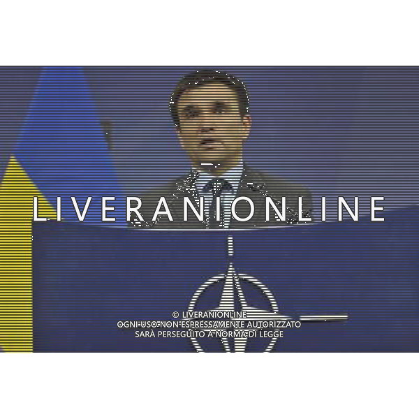 (140625) -- BRUSSELS, June 25, 2014 () -- Ukrainian Foreign minister Pawel Klimkin speaks at a press conference during NATO Foreign Ministers Meetings at its headquarters in Brussels, capital of Brussels, June 25, 2014. (/Ye Pingfan) ©PHOTOSHOT/Agenzia Aldo Liverani sas - ITALY ONLY - EDITORIAL USE ONLY - Riunione dei Ministri degli esteri della NATO presso la sede di Bruxelles, Belgio 25 giugno 2014
