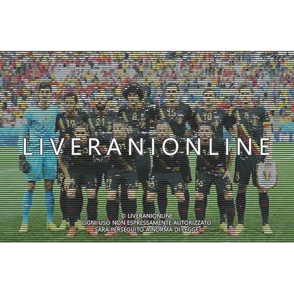 (140626) -- SAO PAULO, June 26, 2014 () -- Belgium\'s players pose for a photo prior to a Group H match between South Korea and Belgium of 2014 FIFA World Cup at the Arena de Sao Paulo Stadium in Sao Paulo, Brazil, on June 26, 2014. (/Chen Jianli)(xzj) ©PHOTOHOT/Agenzia Aldo Liverani sas - ITALY ONLY - EDITORIAL USE ONLY