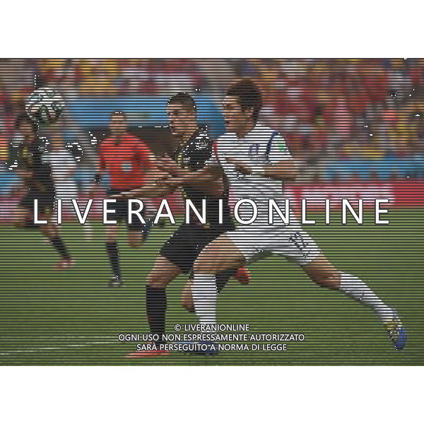 (140626) -- SAO PAULO, June 26, 2014 () -- South Korea\'s Lee Yong competes during a Group H match between South Korea and Belgium of 2014 FIFA World Cup at the Arena de Sao Paulo Stadium in Sao Paulo, Brazil, on June 26, 2014. (/Li Ga)(xzj) ©PHOTOHOT/Agenzia Aldo Liverani sas - ITALY ONLY - EDITORIAL USE ONLY