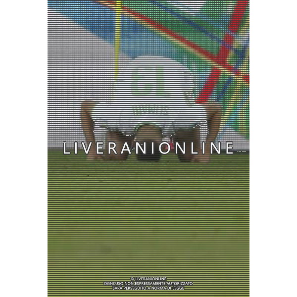 (140626) -- CURITIBA, June 26, 2014 () -- Algeria\'s Islam Slimani celebrates the goal during a Group H match between Algeria and Russia of 2014 FIFA World Cup at the Arena da Baixada Stadium in Curitiba, Brazil, June 26, 2014. (/Liao Yujie) ©PHOTOHOT/Agenzia Aldo Liverani sas - ITALY ONLY - EDITORIAL USE ONLY