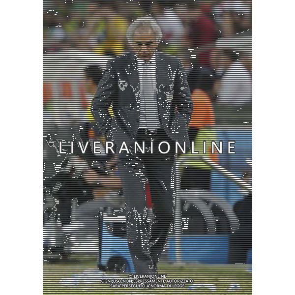 (140626) -- CURITIBA, June 26, 2014 () -- Algeria\'s coach Vahid Halilhodzic reacts during a Group H match between Algeria and Russia of 2014 FIFA World Cup at the Arena da Baixada Stadium in Curitiba, Brazil, June 26, 2014. (/Zhou Lei) ©PHOTOHOT/Agenzia Aldo Liverani sas - ITALY ONLY - EDITORIAL USE ONLY