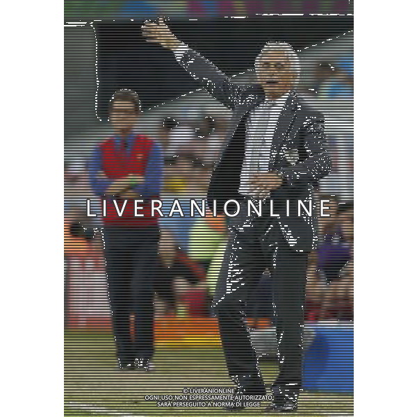 (140626) -- CURITIBA, June 26, 2014 () -- Algeria\'s coach Vahid Halilhodzic reacts during a Group H match between Algeria and Russia of 2014 FIFA World Cup at the Arena da Baixada Stadium in Curitiba, Brazil, June 26, 2014. (/Zhou Lei) ©PHOTOHOT/Agenzia Aldo Liverani sas - ITALY ONLY - EDITORIAL USE ONLY