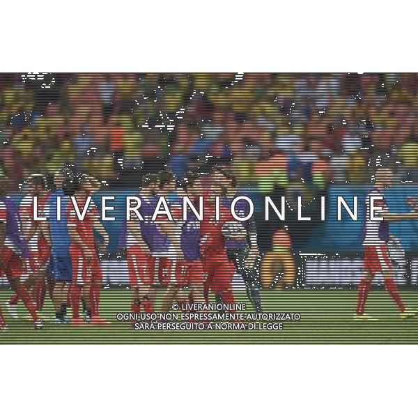 (140625) -- MANAUS, June 25, 2014 () -- Switzerland\'s players leave the field after a Group E match between Honduras and Switzerland of 2014 FIFA World Cup at the Arena Amazonia Stadium in Manaus, Brazil, on June 25, 2014.(/Liu Dawei)(pcy) ©PHOTOSHOT/Agenzia Aldo Liverani sas - ITALY ONLY - EDITORIAL USE ONLY