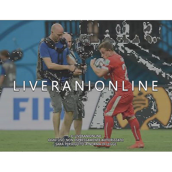 (140625) -- MANAUS, June 25, 2014 () -- Switzerland\'s Xherdan Shaqiri (R) poses to a camera at the end of a Group E match between Honduras and Switzerland of 2014 FIFA World Cup at the Arena Amazonia Stadium in Manaus, Brazil, on June 25, 2014.(/Liu Dawei)(pcy) ©PHOTOSHOT/Agenzia Aldo Liverani sas - ITALY ONLY - EDITORIAL USE ONLY