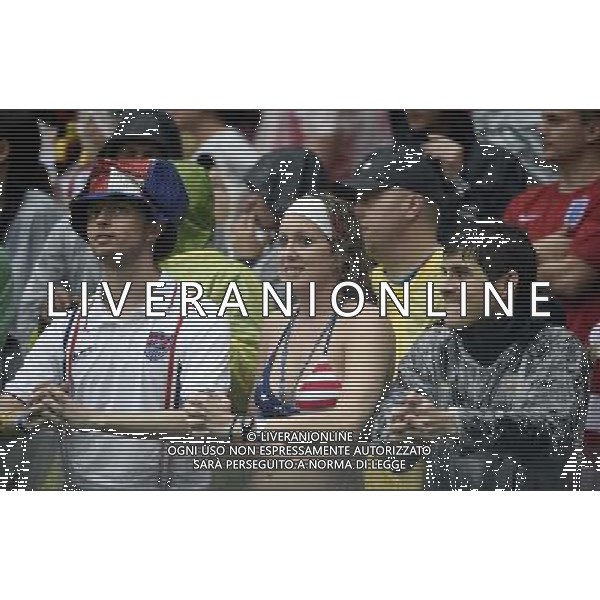 (140626) -- RECIFE, June 26, 2014 () -- Supporters of the U.S. watches a Group G match between the U.S. and Germany of 2014 FIFA World Cup at the Arena Pernambuco Stadium in Recife, Brazil, on June 26, 2014.(/Lui Siu Wai)(pcy) ©PHOTOHOT/Agenzia Aldo Liverani sas - ITALY ONLY - EDITORIAL USE ONLY