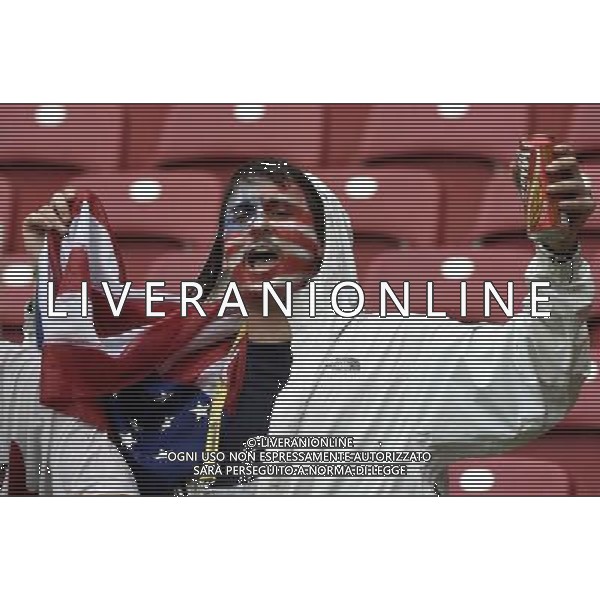 (140626) -- RECIFE, June 26, 2014 () -- A supporter of the U.S. cheers during a Group G match between the U.S. and Germany of 2014 FIFA World Cup at the Arena Pernambuco Stadium in Recife, Brazil, on June 26, 2014.(/Lui Siu Wai)(pcy) ©PHOTOHOT/Agenzia Aldo Liverani sas - ITALY ONLY - EDITORIAL USE ONLY