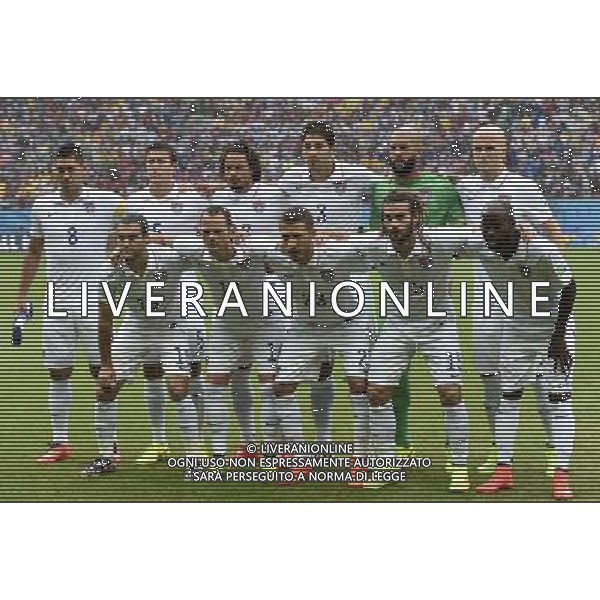 (140626) -- RECIFE, June 26, 2014 () -- Players of the U.S. pose for a group photo before a Group G match between the U.S. and Germany of 2014 FIFA World Cup at the Arena Pernambuco Stadium in Recife, Brazil, on June 26, 2014.(/Lui Siu Wai)(pcy) ©PHOTOHOT/Agenzia Aldo Liverani sas - ITALY ONLY - EDITORIAL USE ONLY - formazione stati uniti