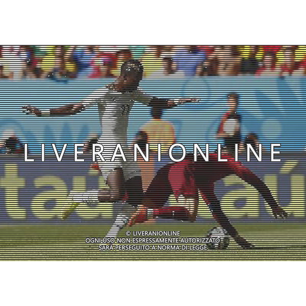 (140626) -- BRASILIA, June 26, 2014 () -- Portugal\'s Cristiano Ronaldo falls down during a Group G match between Portugal and Ghana of 2014 FIFA World Cup at the Estadio Nacional Stadium in Brasilia, Brazil, June 26, 2014. (/Liu Bin) ©photoshot/Agenzia Aldo Liverani sas - ITALY ONLY - EDITORIAL USE ONLY - PORTOGALLO GHANA CAMPIONATO DEL MONDO BRASILE 2014