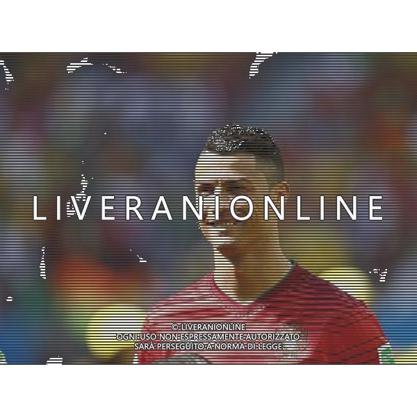 (140626) -- BRASILIA, June 26, 2014 () -- Portugal\'s Cristiano Ronaldo reacts before a Group G match between Portugal and Ghana of 2014 FIFA World Cup at the Estadio Nacional Stadium in Brasilia, Brazil, June 26, 2014. (/Liu Bin) ©photoshot/Agenzia Aldo Liverani sas - ITALY ONLY - EDITORIAL USE ONLY - PORTOGALLO GHANA CAMPIONATO DEL MONDO BRASILE 2014