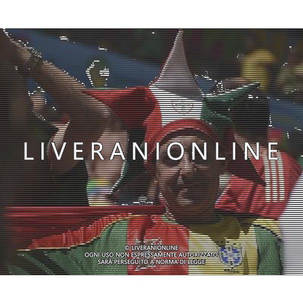(140626) -- BRASILIA, June 26, 2014 () -- A Portugal\'s fan waits for a Group G match between Portugal and Ghana of 2014 FIFA World Cup at the Estadio Nacional Stadium in Brasilia, Brazil, June 26, 2014. (/Qi Heng)(xzj) ©photoshot/Agenzia Aldo Liverani sas - ITALY ONLY - EDITORIAL USE ONLY - PORTOGALLO GHANA CAMPIONATO DEL MONDO BRASILE 2014