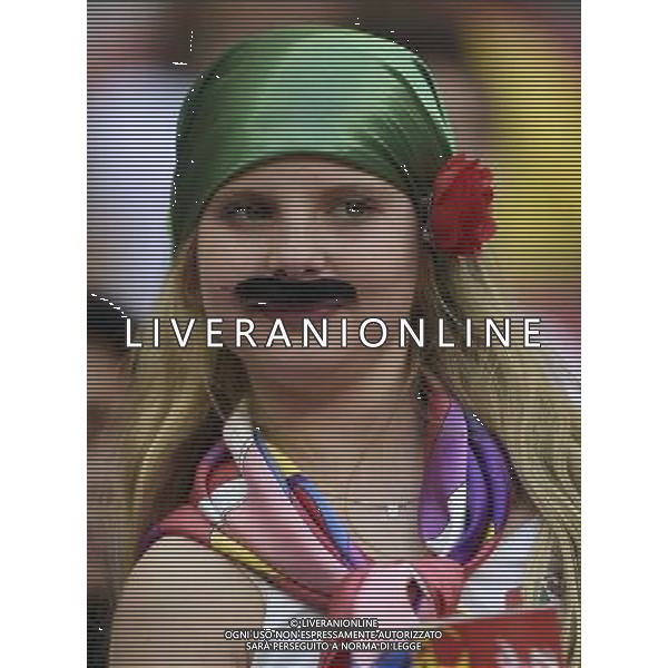 (140626) -- BRASILIA, June 26, 2014 () -- A Portugal\'s fan waits for a Group G match between Portugal and Ghana of 2014 FIFA World Cup at the Estadio Nacional Stadium in Brasilia, Brazil, June 26, 2014. (/Qi Heng) ©photoshot/Agenzia Aldo Liverani sas - ITALY ONLY - EDITORIAL USE ONLY - PORTOGALLO GHANA CAMPIONATO DEL MONDO BRASILE 2014