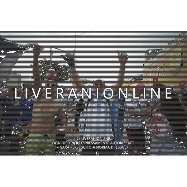 (140625) -- RECIFE, June 25, 2014 () -- Supporters of Argentina react while watching a Group F match between Argentina and Nigeria of 2014 FIFA World Cup on the FIFA Fan Fest in Recife, Brazil, June 25, 2014.(/Mauricio Valenzuela)(pcy) ©PHOTOSHOT/Agenzia Aldo Liverani sas - ITALY ONLY - EDITORIAL USE ONLY