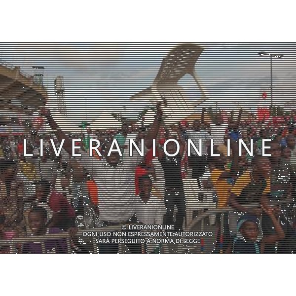 (140626) -- LAGOS, June 26, 2014 () -- Soccer fans of Nigeria celebrate a goal as they?watch the televised 2014 FIFA World Cup match between Nigeria and Argentina in Lagos, in Nigeria, June 25, 2014. (/Stinger) ©photoshot/Agenzia Aldo Liverani sas - ITALY ONLY - EDITORIAL USE ONLY