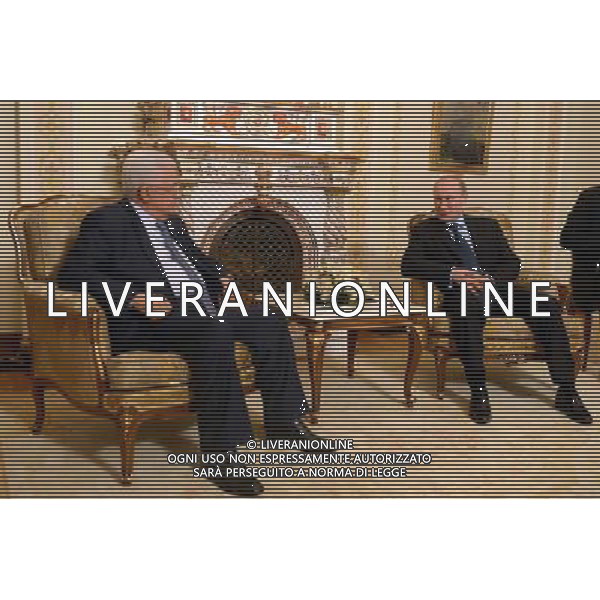 (140626) -- MOSCOW, June 26, 2014 () -- Russian President Vladimir Putin (R) meets with Palestinian President Mahmoud Abbas in the Novo-Ogaryovo residence outside Moscow, Russia, on June 25, 2014. (/Pool) ©PHOTOSHOT/Agenzia Aldo Liverani sas - ITALY ONLY - EDITORIAL USE ONLY