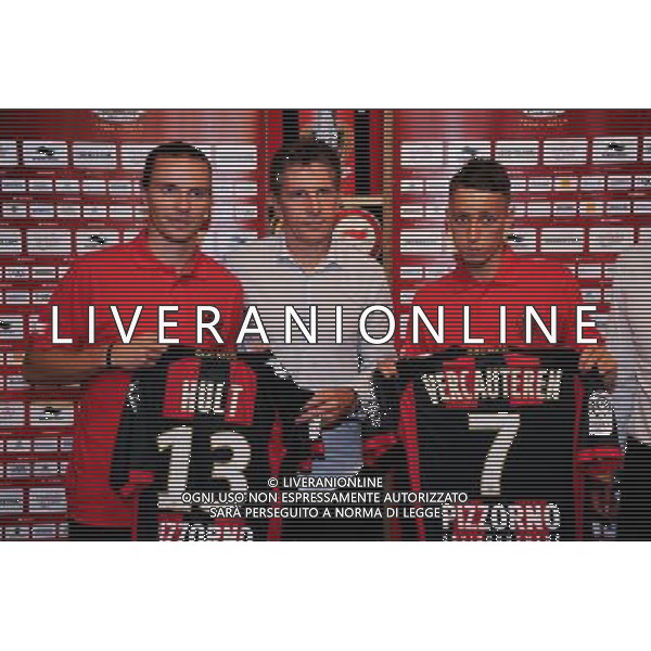 Niklas Hult / Claude Puel / Julien Vercauteren - 27.06.2014 - Conference de presse pour les nouvelles de recrue -Nice Photo : Olivier Anrigo / Icon Sport