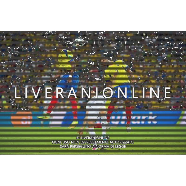 Olivier GIROUD / Frickson ERAZO / Jorge GUAGUA - 25.06.2014 - France / Equateur - Coupe du Monde 2014 - Photo : Dave Winter / Icon Sport AG ALDO LIVERANI SAS ONLY ITALY
