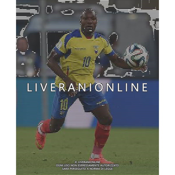 FIFA World Cup Brasile 2014 Gruppo E Rio de Janeiro - 25.06.2014 Ecuador-Francia Nella Foto:Ayovi Walter /Ph.Vitez-Ag. Aldo Liverani