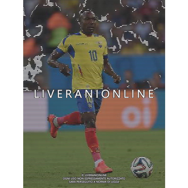 FIFA World Cup Brasile 2014 Gruppo E Rio de Janeiro - 25.06.2014 Ecuador-Francia Nella Foto:Ayovi Walter /Ph.Vitez-Ag. Aldo Liverani