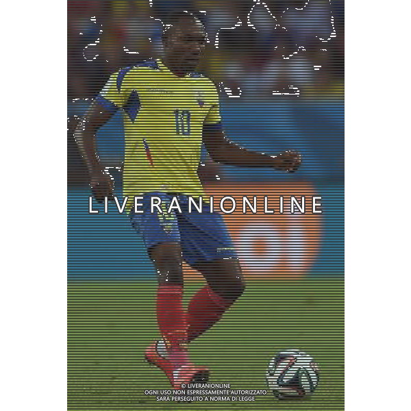 FIFA World Cup Brasile 2014 Gruppo E Rio de Janeiro - 25.06.2014 Ecuador-Francia Nella Foto:Ayovi Walter /Ph.Vitez-Ag. Aldo Liverani