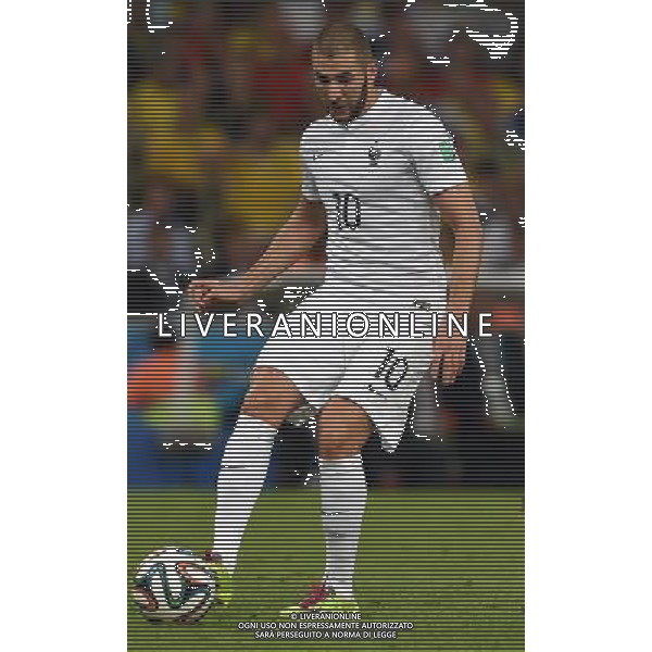 FIFA World Cup Brasile 2014 Gruppo E Rio de Janeiro - 25.06.2014 Ecuador-Francia Nella Foto:Benzema Karim /Ph.Vitez-Ag. Aldo Liverani