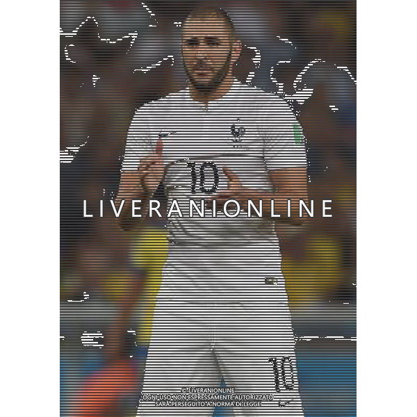 FIFA World Cup Brasile 2014 Gruppo E Rio de Janeiro - 25.06.2014 Ecuador-Francia Nella Foto:Benzema Karim /Ph.Vitez-Ag. Aldo Liverani