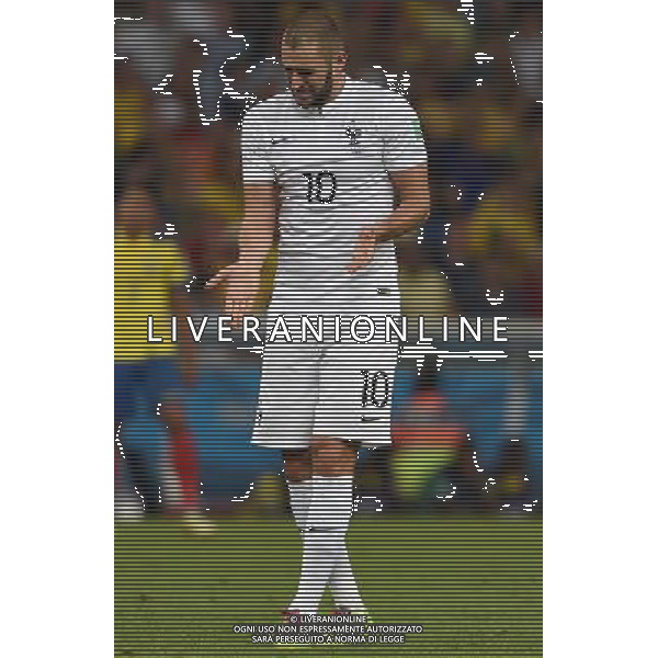 FIFA World Cup Brasile 2014 Gruppo E Rio de Janeiro - 25.06.2014 Ecuador-Francia Nella Foto:Benzema Karim /Ph.Vitez-Ag. Aldo Liverani