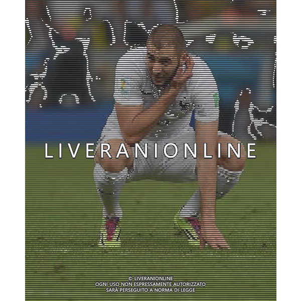 FIFA World Cup Brasile 2014 Gruppo E Rio de Janeiro - 25.06.2014 Ecuador-Francia Nella Foto:Benzema Karim /Ph.Vitez-Ag. Aldo Liverani