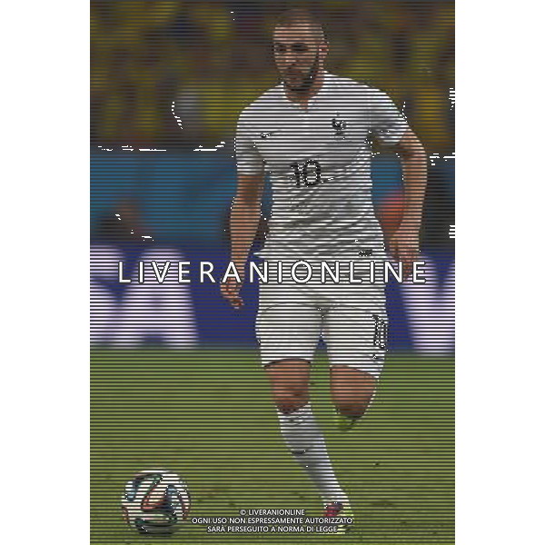 FIFA World Cup Brasile 2014 Gruppo E Rio de Janeiro - 25.06.2014 Ecuador-Francia Nella Foto:Benzema Karim /Ph.Vitez-Ag. Aldo Liverani