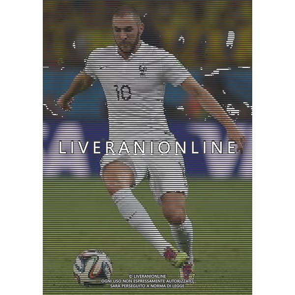 FIFA World Cup Brasile 2014 Gruppo E Rio de Janeiro - 25.06.2014 Ecuador-Francia Nella Foto:Benzema Karim /Ph.Vitez-Ag. Aldo Liverani