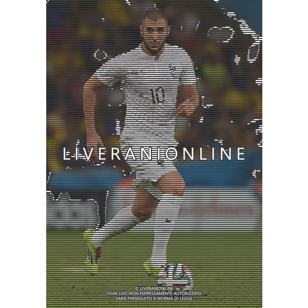 FIFA World Cup Brasile 2014 Gruppo E Rio de Janeiro - 25.06.2014 Ecuador-Francia Nella Foto:Benzema Karim /Ph.Vitez-Ag. Aldo Liverani