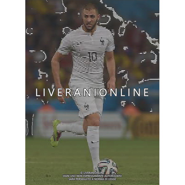 FIFA World Cup Brasile 2014 Gruppo E Rio de Janeiro - 25.06.2014 Ecuador-Francia Nella Foto:Benzema Karim /Ph.Vitez-Ag. Aldo Liverani