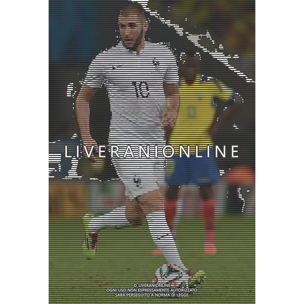 FIFA World Cup Brasile 2014 Gruppo E Rio de Janeiro - 25.06.2014 Ecuador-Francia Nella Foto:Benzema Karim /Ph.Vitez-Ag. Aldo Liverani