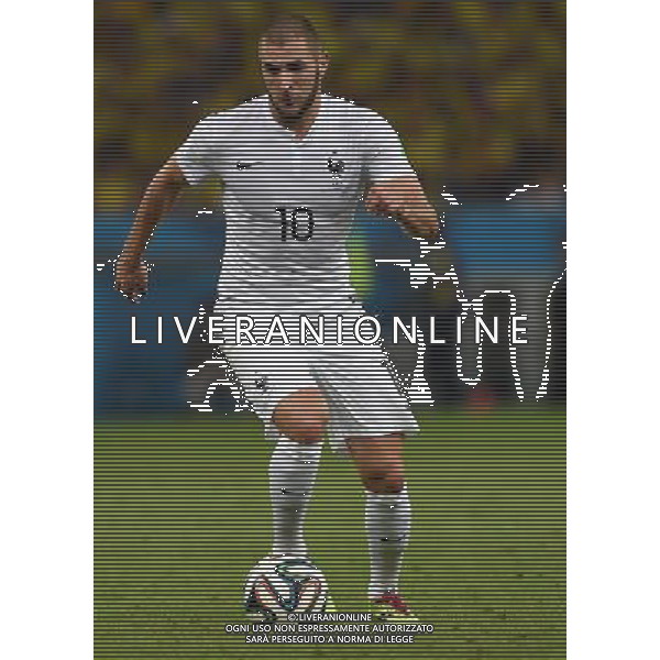 FIFA World Cup Brasile 2014 Gruppo E Rio de Janeiro - 25.06.2014 Ecuador-Francia Nella Foto:Benzema Karim /Ph.Vitez-Ag. Aldo Liverani